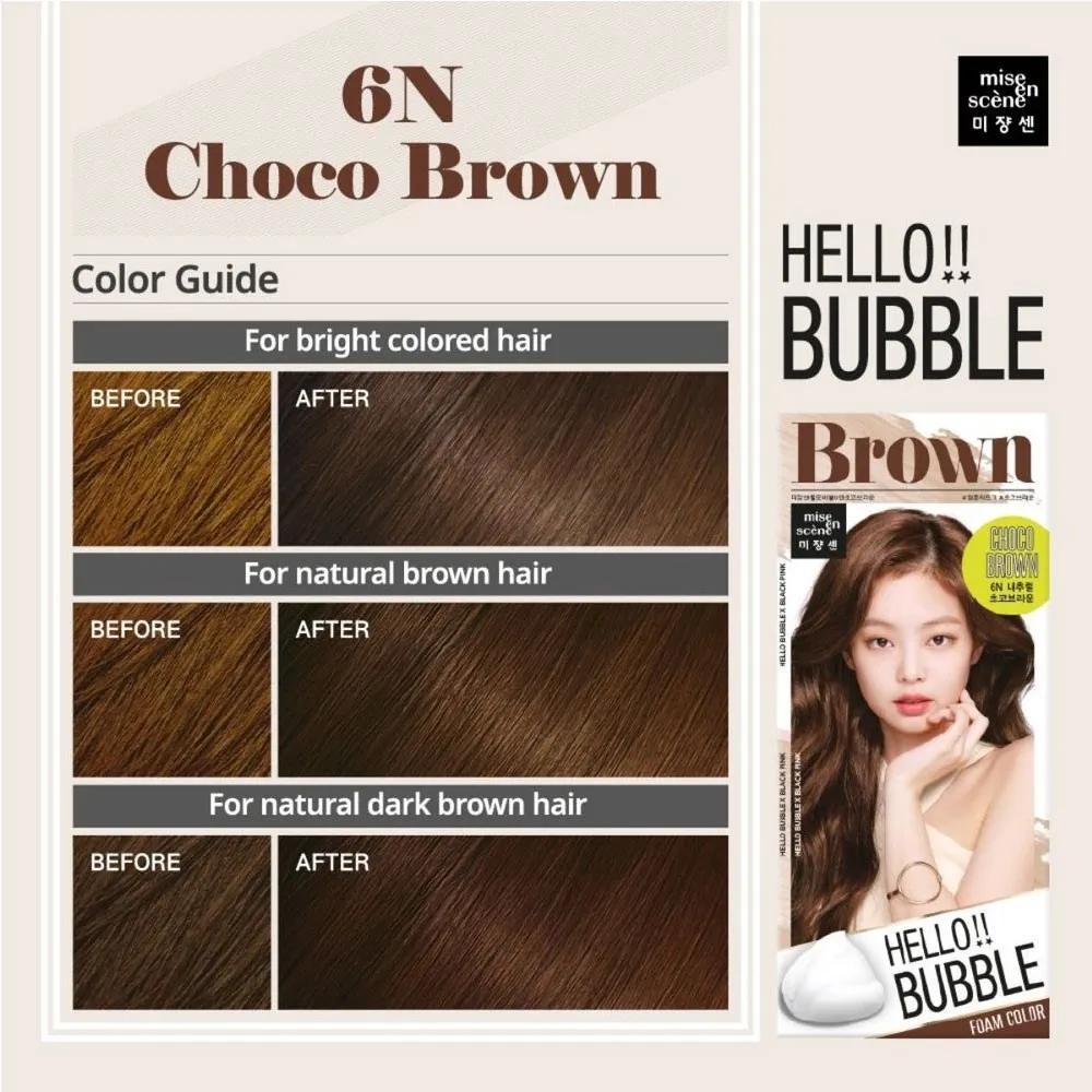 gwXJM538】hair dye Mise En Scene Hello Bubble Hair Dye Permanent Color |  Lazada PH