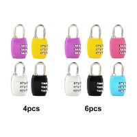 +【； 6Pcs Suitcase Security Travel Bag Zinc Alloy Luggage Lock Combination Padlock Waterproof Password 3 Digit Fence Gate Anti Theft