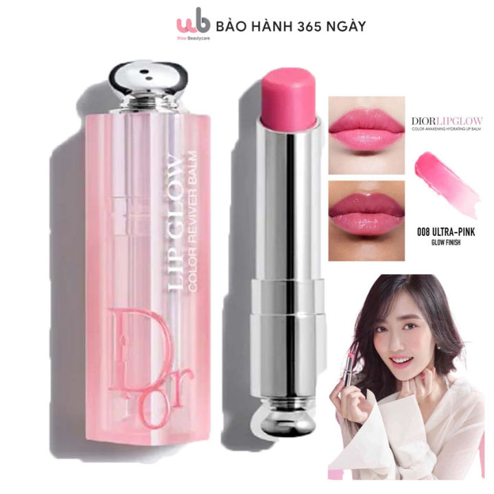 Son Dưỡng Dior 008 Màu Hồng Nhạt Addict Lip Glow Ultra Pink,Chính ...