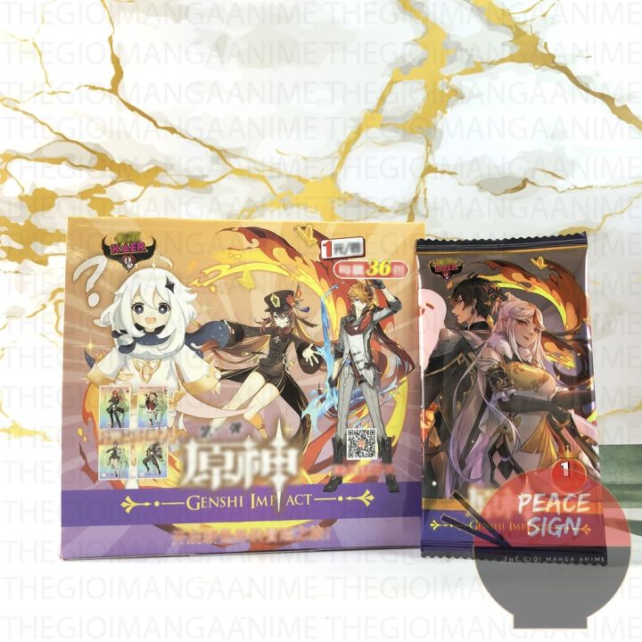 M15) Set ảnh thẻ nhân vật game Genshin Impact ver YELLOW card trò chơi nhân  phẩm gacha anime chibi sưu tập độc đáo 
