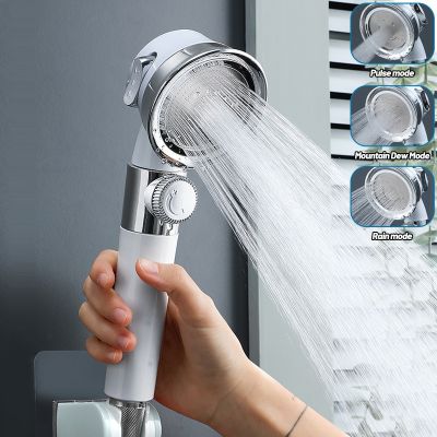 ZhangJi Rainfall Filter Balls Shower Head High Pressure Mist Hose Massage Water Saving SPA Hose Adjustable Bathroom Accessories  by Hs2023