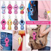 Chapstick Holder Keychain 30Pcs Lip Balm Holder with Clip Chapstick Lipstick Lipgloss Holder Bulk for Lanyards