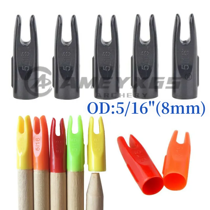 AMEYXGS Arrow Nocks for 5/16” "(8mm) Plastic Arrow Tails Replacement