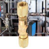 ◄ G1/4 Brass Refrigeration Ball Valve Adapter Connector Conditioning Vacuum Gauge Accurate Pressure-Preserving