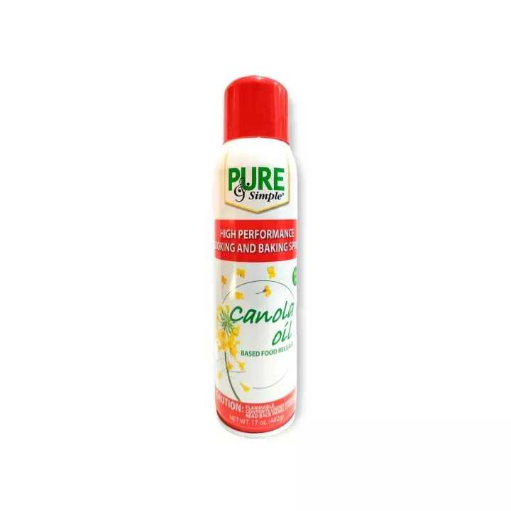 Pure & Simple High Performance Cooking Baking Spray Canola Oil 482g