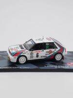 Lancia Delta 1987โมเดลรถแข่งแรลลี่รถโลหะผสมสะสมแบบจำลองของเล่นตกแต่งโมเดลโมเดล1/43