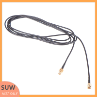 ? SUW สายต่อเสาอากาศเราเตอร์ WiFi 1ชิ้น1เมตร RG174 RP-SMA ตัวผู้เป็นตัวเมีย