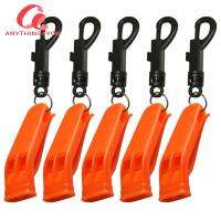 “Always Lower Price” 1/5/10pcs PP Plastic Whistle Outdoor Hiking Whistle with Clip Survival Rescue Sports Safety Whistle