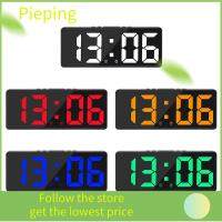 PIEPING สร้างสรรค์และสร้างสรรค์ แบล็คไลท์ ปฏิทินอุณหภูมิ นาฬิกาตัวเลข นาฬิกาปลุกสำหรับผู้ชาย ดิจิทัลแอลอีดี จำนวนมากจำนวน นาฬิกาอิเล็กทรอนิกส์อิเล็กทรอนิกส์