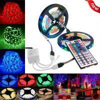 ✾∏▨ 16.4ft 32.8ft RGB Waterproof 3528 LED Strip Light SMD 44Key Remote 12V Power Kit