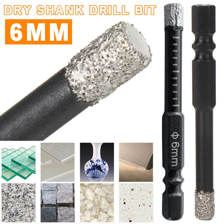 KPL 1PC 6mm Dry Diamond Drill Bit for Porcelain Granite Tile Glass
