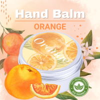 ?PRAILEELA? Orange Hand Balm บำรุงเล็บ บำรุงผิวมือ เล็บ บาล์ม