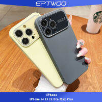 EPTWOO เคสป้องกันหน้าต่างขนาดใหญ่โทรศัพท์ดีไซน์ในตัว,เคสป้องกันเลนส์กระจกซิลิโคนเหลวนิ่มฝาหลังกันกระแทกสำหรับผู้ชายผู้หญิง