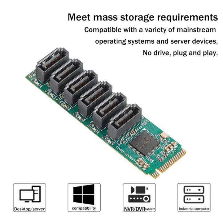 m-2-to-6-port-sata3-0-6g-expansion-card-m-key-nvme-expansion-card-nas-hard-drive-expansion-transfer-card