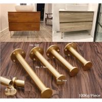 ✢┋ 2Pcs/Lot Brass Gold Sofa Closet Cupboard Cabinet Leveler Leveling Feet Furniture Adjustable Leg