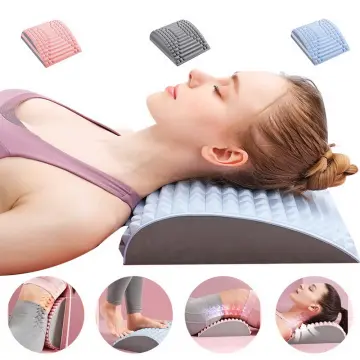 CEVILIA Lower Back Stretcher for Lower Back Pain Relief,Refresh Neck and  Back Stretcher acemend Spine Stretcher Pillows to Relieve Neck Pain (Blue)