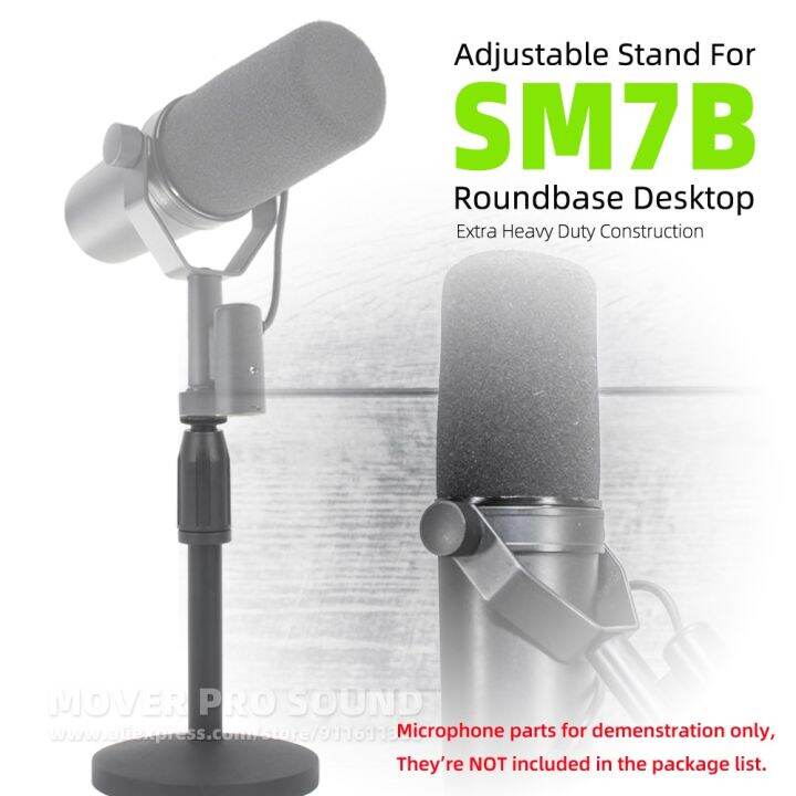 For SHURE SM7B SM 7B 7 B Mic Adjustable Height Table Desk Style