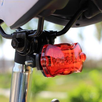 ไฟท้ายจักรยาน ไฟจักรยาน แสงไฟ LED ไฟเตือนจักรยาน Bicycle warning light (QJFY7348)54321
