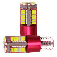 Muya 2pcs T10 57SMD Strobe Blink 3014 LED CANbus ข้อผิดพลาดที่จอดรถฟรี Light WEDGE TAIL