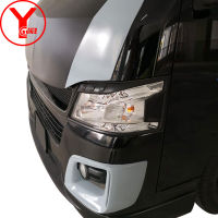 YCSUNZ ABS black head light cover accessories headlight parts car styling For nissan urvan Caravan nv350 e26 2016 2017 2018