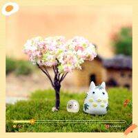 Totoro เครื่องประดับต้นเชอร์รี่ตัวการ์ตูนฟิกเกอร์น่ารักอุปกรณ์ตกแต่งบ้านห้องการ์ตูนน่ารักฝุ่นเอลฟ์