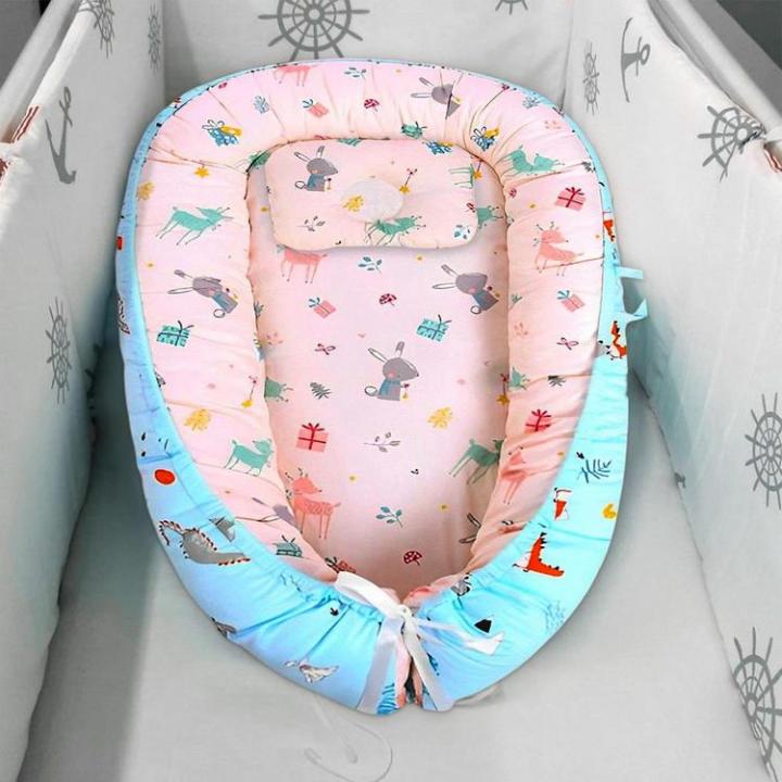 newborn-lounger-comfortable-baby-nest-soft-sleeping-bed-100-cotton-portable-infant-floor-seat-baby-nest-cover-for-girls-and-boys-methodical