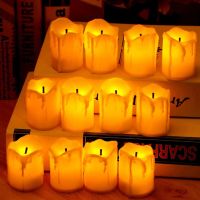 6/12PCS LED Electronic Candle Simulation Flameless Candle Light Bulb Battery Operated Holiday Wedding Party Home Decoration