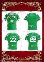 IRELAND RUGBY LEAGUE MENS HOME JERSEY 2022 Ireland Home Rugby Shirt 2022/23 RLI IRELAND RUGBY TRAINING JERSEY Size S---5XL