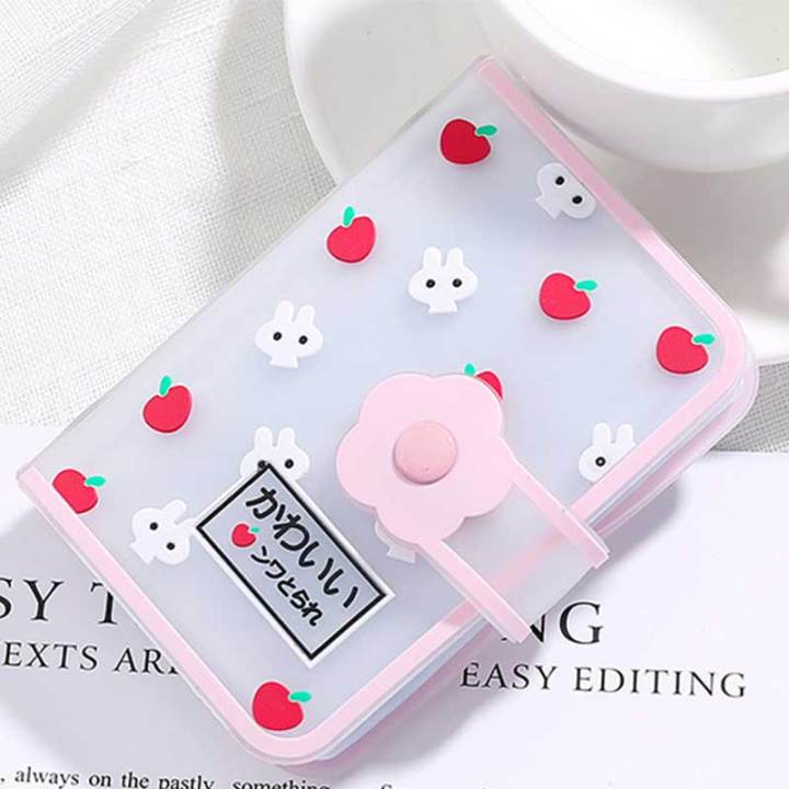 lady-sugar-kawaii-bear-card-holder-26ช่องเสียบการ์ดชื่อการ์ดหนังสือการ์ตูน-friut-สัตว์-photocard-ผู้ถือ-binder-กระเป๋านามบัตรสำหรับผู้หญิง