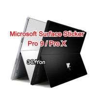 ✵✈ สติกเกอร์ เนื้อแมตต์ Microsoft Surface Pro 9 Pro 8 Pro X ด้านหลัง แท็บเล็ต ขอบผิว ฟิล์มธรรมดา สีดํา สีเงิน ใส ป้องกันรอยขีดข่วน กันน้ํา ป้องกันลายนิ้วมือ ป้องกันเต็มรูปแบบ