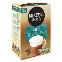 Nescafe Gold  LATTE Coffee  1 กล่องมี 8 ซอง สินค้าไม่มีในไทย ฟองนุ่มโดยไม่ต้องใช้เครื่องตี