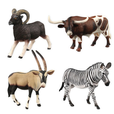 Simulation African Wildlife Anope Ze Collectible Plastic Animal Home Decor Accessories Crafts Statue