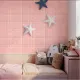 3D wall paper dipping foam wall stick for bedroom ceiling DIY design decorative wall tile pattern waterproof foam wall paper self adhesive wall decor