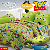 TULIP DELIGHT ชุดผ้าปูที่นอน เอเลี่ยน ทอยสตอรี่ Aliens (Toy Story) DLC098 สีเขียว #ทิวลิป 3.5ฟุต 5ฟุต 6ฟุต ผ้าปู ผ้าปูที่นอน ผ้าปูเตียง ผ้านวม