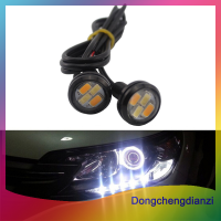 dongchengdianzi ไฟ LED รูปตานกอินทรี23มม. 2ชิ้นหลอดไฟสีขาว12V 4W