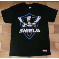 เสื้อยืดผ้าฝ้ายพิมพ์ลาย WWE The Shield United GR . S