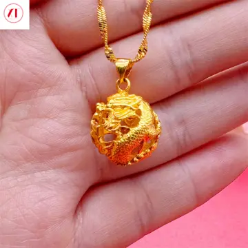 916 Gold Dragon Pendant Best Price in Singapore Feb 2024