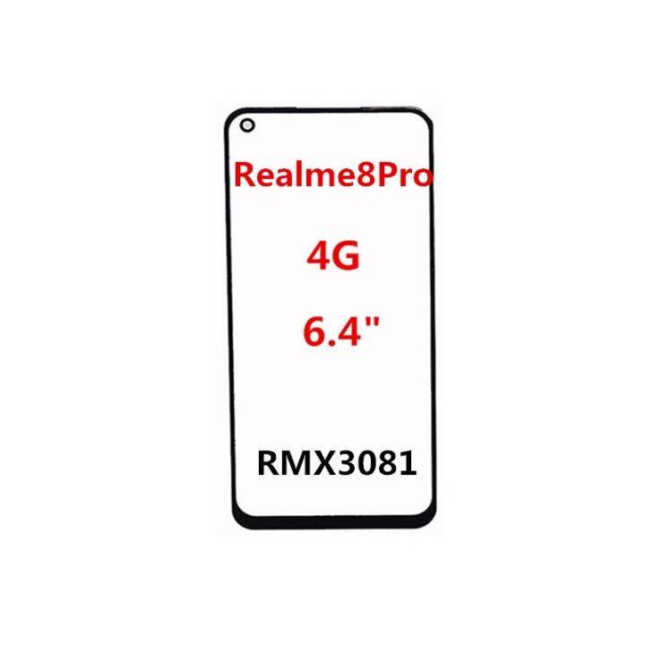 หน้าจอด้านหน้า-oca-ชิ้นส่วนอะไหล่กระจกสำหรับ-realme-5-5i-5s-pro-6-6i-6s-7-7i-7pro-8-8-pro-แสดงสัมผัสแผงแอลซีดี