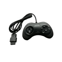 Wired Gamepad 6 Buttons for SS interface for Sega Saturn Controller Joystick black whites