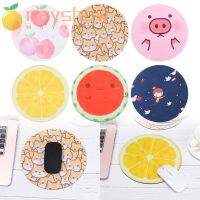 MAYSHOW Round Mousepad Soft Fruit Series Tablet Mat Water Coaster Keyboard Mice Mat