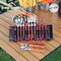 ชุดช้อน ส้อม ตะเกียบ Cool Camp Stainless Steel Cutlery Set สำหรับ 4 คน (พร้อมส่ง)