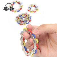 MIA Transformable สร้อยข้อมือสปินเนอร์โซ่จักรยาน ถอดออกได้ สร้อยข้อมือสปินเนอร์ ของเล่นนิ้วมือ ออทิสติก ADHD Add