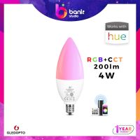 หลอดไฟ E14 Gledopto Pro 4W RGBCCT Zigbee work with Philips Hue