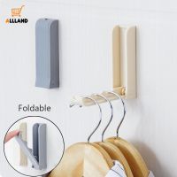 Portable Foldable Design High Quality PP Hook/ Wall Self-adhesive Hanger Coat Handbag Storage Shelf/ Home Multifunction Organize Holder