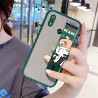 UCUC (สายรัดข้อมือ) UCUC เคสโทรศัพท์เคสสำหรับ Realme 3ปลอก Realmi3กันกระแทก Frosted กลับการ์ตูนหมี กรณีเคสใส่โทรศัพท์ Soft Edge Full ฝาครอบเลนส์ป้องกันเลนส์โทรศัพท์บางเฉียบกรณี