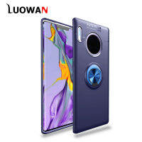 LUOWAN แหวน20X Huawei Mate 30 Pro Mate,เคสรองรับแรงกระแทกป้องกันรอยขีดข่วนบางนุ่มหมุนได้360องศาพร้อมตัวเคสแบบมีขาตั้งได้ฟังก์ชั่นยึดกับรถยนต์แม่เหล็ก