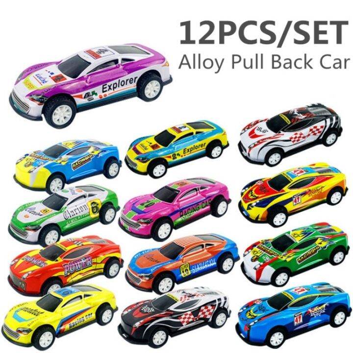 12pcs-alloy-racing-cars-model-toy-children-mini-iron-sheet-car-set-rebound-car-metal-alloy-cars-toys-for-kids-boys-birthday-gift