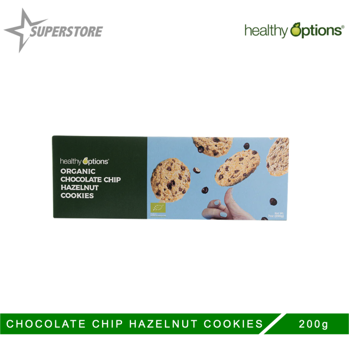 Healthy Options Organic Chocolate Chip Hazelnut Cookies 200g Lazada PH