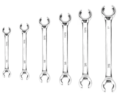 Flare Nut Line Wrench Set for Removing or Replacing Nuts on Fuel Brake or Air Conditioning Lines