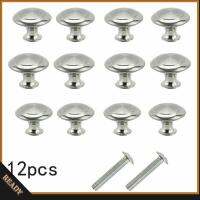 12Pcs Door Knobs Cabinet Handles Cupboard Drawer Kitchen Tools Stainless Steel   Door Drawer Cabinet Cupboard Pull Knobs Handles with Screw Furniture Hardware